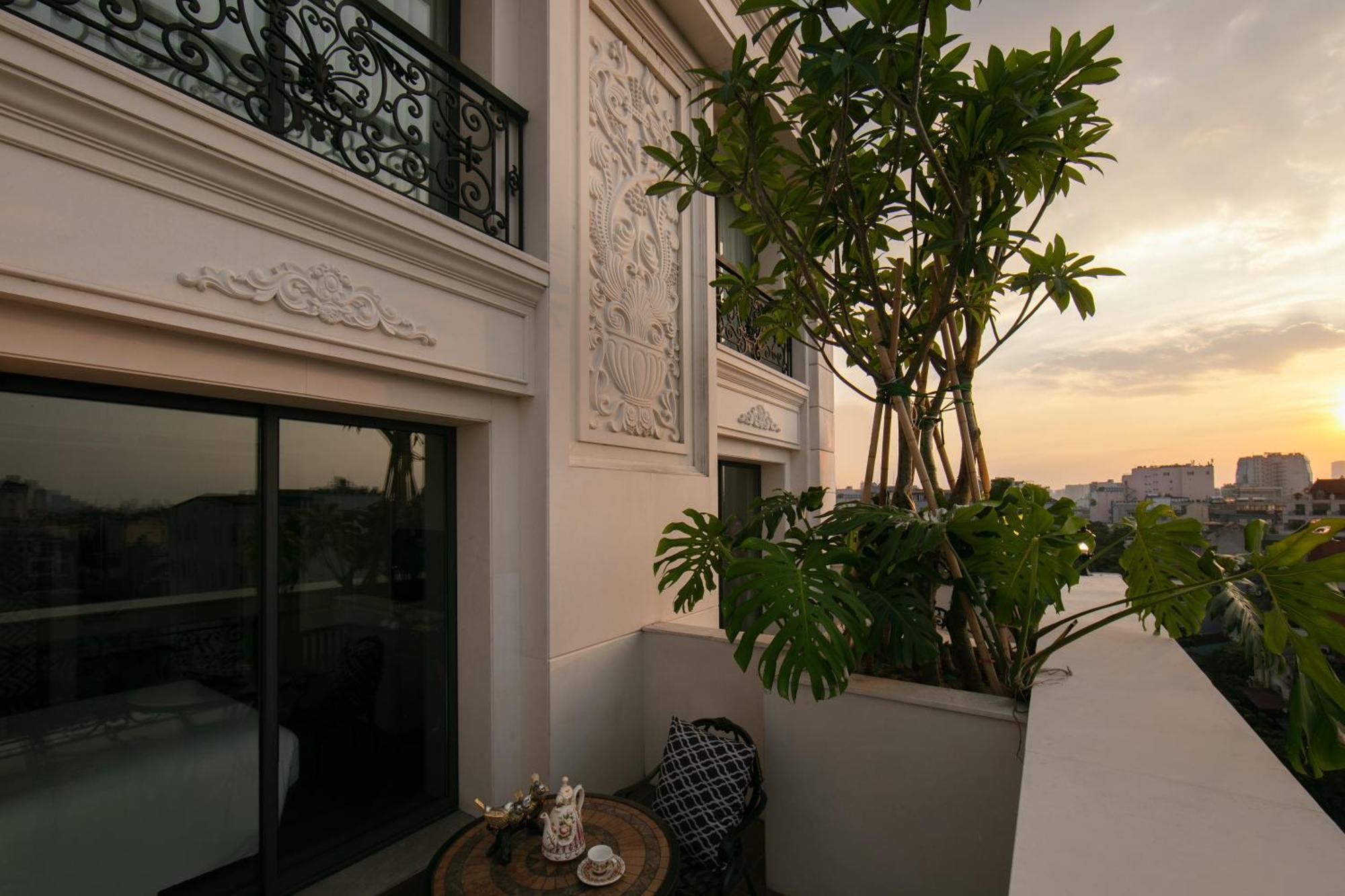 Suite mit Terrasse und Stadtblick
